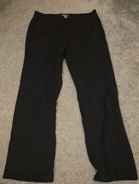 Matty M Black Wide-Leg Pull-On Pants